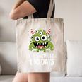 Eye Survived 100 Days Of School Monster Lover Teacher Kids Canvas Tote Bag, novelty gifts, funny gifts