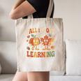 Fall In Love With Learning Retro Autumn Thanksgiving Teacher Canvas Tote Bag, novelty gifts, funny gifts