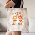 Fall In Love With Learning Shirt Autumn Thanksgiving Teacher Canvas Tote Bag, novelty gifts, funny gifts