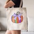 Fall Pumpkin Books Lover Halloween Teacher Teaching Staff Canvas Tote Bag, novelty gifts, funny gifts