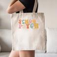 Groovy Retro School Psych Teacher School Psychologist For Men Women Girls Kids Canvas Tote Bag, novelty gifts, funny gifts