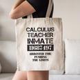 Halloween Calculus Teacher Prisoner Costume Canvas Tote Bag, novelty gifts, funny gifts