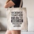 Halloween Science Teacher Prisoner Costume Canvas Tote Bag, novelty gifts, funny gifts