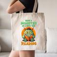 Halloween Teacher Librarian Monster Reading Books Men Women Kids Canvas Tote Bag, novelty gifts, funny gifts