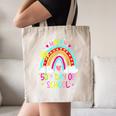 Happy 50th Days Of School Rainbow Teacher 50 Days Smarter Canvas Tote Bag, novelty gifts, funny gifts
