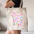 Happy Dot Day Bow Coquette For Teacher Girls Canvas Tote Bag, novelty gifts, funny gifts