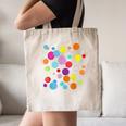 Happy Dot Day Colorful Polka Dot Art Teacher Student Kids Canvas Tote Bag, novelty gifts, funny gifts