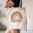 Happy Fri-Yay Friday Lovers Fun Teacher Leopard Rainbow Men Women Girls Kids Canvas Tote Bag, novelty gifts, funny gifts