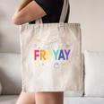 Happy Fri Yay Teacher Friday For Men Women Canvas Tote Bag, novelty gifts, funny gifts