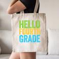 Hello Fourth Grade Shirt 4th Grade Boy Girl Student Teacher Canvas Tote Bag, novelty gifts, funny gifts