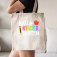 Hello Kindergarten Team Kinder Back To School Teacher Kids Canvas Tote Bag, novelty gifts, funny gifts
