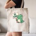 Be Kind Teacher Anti-Bullying Dino Kindness Women Men Boys Canvas Tote Bag, novelty gifts, funny gifts