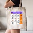 Math Teacher Halloween Costume Calculator Math Pun Canvas Tote Bag, novelty gifts, funny gifts