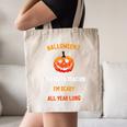 Math Teacher Halloween Quote I'm Scary All Year Long Men Women Canvas Tote Bag, novelty gifts, funny gifts