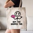 Nerdy Hey You Dropped This Brain Math Teacher Canvas Tote Bag, novelty gifts, funny gifts