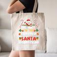 Be Nice To The Teacher Santa Is Watching Christmas Canvas Tote Bag, novelty gifts, funny gifts Be Nice To The Teacher Santa Is Watching Christmas Canvas Tote Bag, novelty gifts, funny gifts