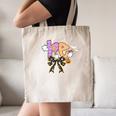 PE Teacher Coach Coquette Ghost Halloween Physical Education Canvas Tote Bag, novelty gifts, funny gifts