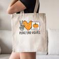 Peace Love Visuals Sped Teacher Pumpkin Skeleton Halloween Canvas Tote Bag, novelty gifts, funny gifts