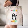 Pre-K Vibes Only Penguin Teachers Kids Back To School Canvas Tote Bag, novelty gifts, funny gifts