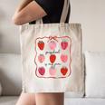 Preschool Is My Jam Strawberry Teacher First Day Of School Canvas Tote Bag, novelty gifts, funny gifts