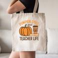 Pumpkin Spice And Teacher Life Halloween Teacher Canvas Tote Bag, novelty gifts, funny gifts Pumpkin Spice And Teacher Life Halloween Teacher Canvas Tote Bag, novelty gifts, funny gifts