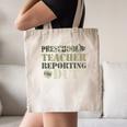 Retro Back To School Women Old Camo Preschool Teacher Canvas Tote Bag, novelty gifts, funny gifts