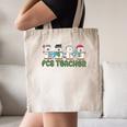 Retro Christmas Snowman FCS Teacher Family Consumer Science Canvas Tote Bag, novelty gifts, funny gifts