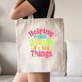 Retro Helping Small Hands Do Big Things Teacher Appreciation For Men Women Canvas Tote Bag, novelty gifts, funny gifts Retro Helping Small Hands Do Big Things Teacher Appreciation For Men Women Canvas Tote Bag, novelty gifts, funny gifts