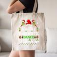 Santa's Favorite Dance Teacher Shirt Christmas Pajama Canvas Tote Bag, novelty gifts, funny gifts
