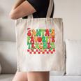 Santas Favorite Teacher Retro Groovy Christmas Xmas Women Canvas Tote Bag, novelty gifts, funny gifts