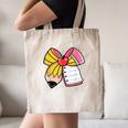 Student Teacher Coquette Bow Pencil Back To School First Day Canvas Tote Bag, novelty gifts, funny gifts Student Teacher Coquette Bow Pencil Back To School First Day Canvas Tote Bag, novelty gifts, funny gifts