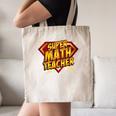 Super Math Teacher Educational Superhero Canvas Tote Bag, novelty gifts, funny gifts