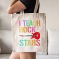 I Teach Rockstars Band Vibes Teacher Rocks My Music Teaching Canvas Tote Bag, novelty gifts, funny gifts