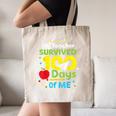 My Teacher Survived 100 Days Of Me Canvas Tote Bag, novelty gifts, funny gifts My Teacher Survived 100 Days Of Me Canvas Tote Bag, novelty gifts, funny gifts
