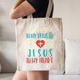 Teaching In My Veins Jesus In My Heart God Christian Teacher Canvas Tote Bag, novelty gifts, funny gifts