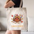Thanksgiving Teacher Turkey Lets Eat Kids Punctuation Canvas Tote Bag, novelty gifts, funny gifts