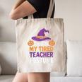 This Is My Tired Teacher Costume Halloween Canvas Tote Bag, novelty gifts, funny gifts