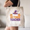 Tired Teacher Costume For Humor Halloween Canvas Tote Bag, novelty gifts, funny gifts Tired Teacher Costume For Humor Halloween Canvas Tote Bag, novelty gifts, funny gifts