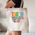 Tired Teachers Club Groovy Teachers Back To School Canvas Tote Bag, novelty gifts, funny gifts