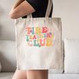 Tired Teachers Club Groovy Teachers Back To School Tee Canvas Tote Bag, novelty gifts, funny gifts Tired Teachers Club Groovy Teachers Back To School Tee Canvas Tote Bag, novelty gifts, funny gifts