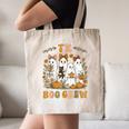 TK Boo Crew Preppy Halloween Floral Ghost TK Teacher Team TK Canvas Tote Bag, novelty gifts, funny gifts