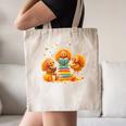 Turkey Read Books Reading Fall Thanksgiving Teacher Canvas Tote Bag, novelty gifts, funny gifts