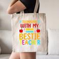 Twinning With My Bestie Teacher Boy Spirit Week Twin Day Canvas Tote Bag, novelty gifts, funny gifts
