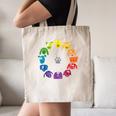 Unique For Artists By ADS Color Wheel Educational Art Teacher Dog Themed Artist Small Canvas Tote Bag, novelty gifts, funny gifts