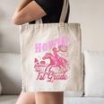 Vintage Howdy First Grade Cowgirl Teacher Western School Canvas Tote Bag, novelty gifts, funny gifts