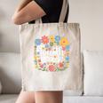 Wildflower 4th Fourth Grade Floral Back To School Teacher Canvas Tote Bag, novelty gifts, funny gifts