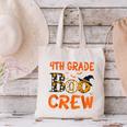 4th Grade Boo Crew Teacher Student Halloween Canvas Tote Bag, 4th Grade Teacher Tote Bags, gift for family, gift for coworker