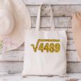 6 7 Leopard Pattern Meme Square Root 4489 Slang Math Teacher Canvas Tote Bag, gift for family, gift for coworker