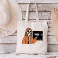 67 Math Teacher Skeleton Halloween Root 4489 Messy Bun Women Canvas Tote Bag, gift for family, gift for coworker