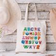 ABC Cute Monster Alphabet Halloween Teacher Costume Kids Canvas Tote Bag, gift for family, gift for coworker ABC Cute Monster Alphabet Halloween Teacher Costume Kids Canvas Tote Bag, gift for family, gift for coworker